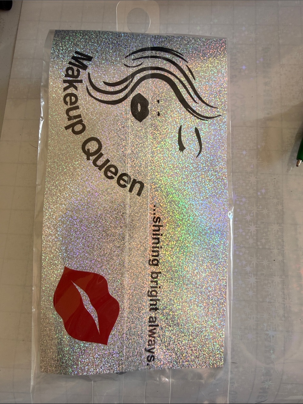 Holographic Cosmetic Bag in Red